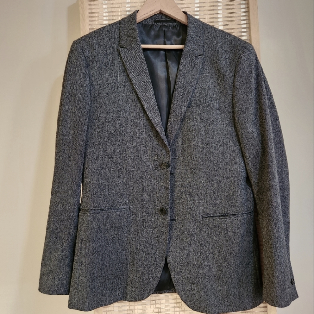 H&M Slim fit blazer Charcol grey 40R EUC